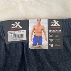NWT Men’s Swim Shorts  ZeroXposur   Size Med
18 3/4 “